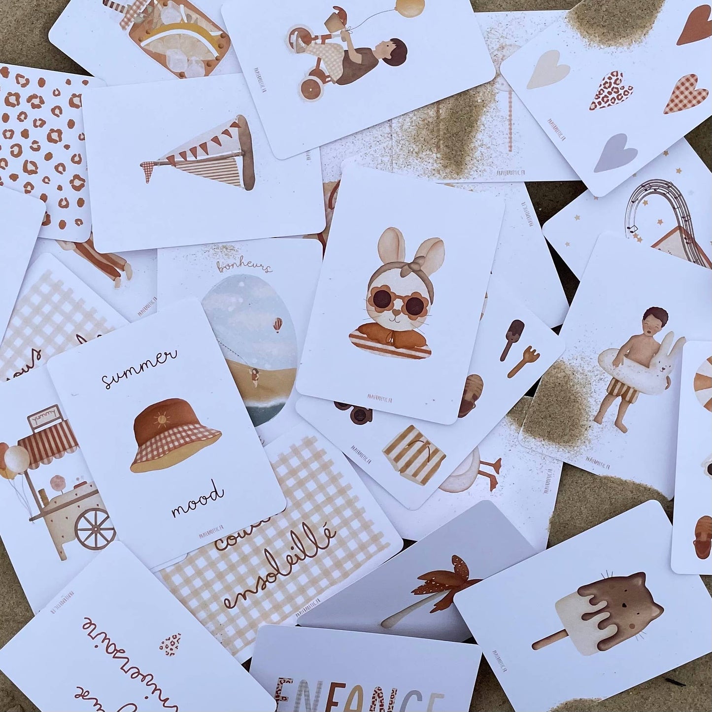 Carte Postale / Card "Cabas d'été"