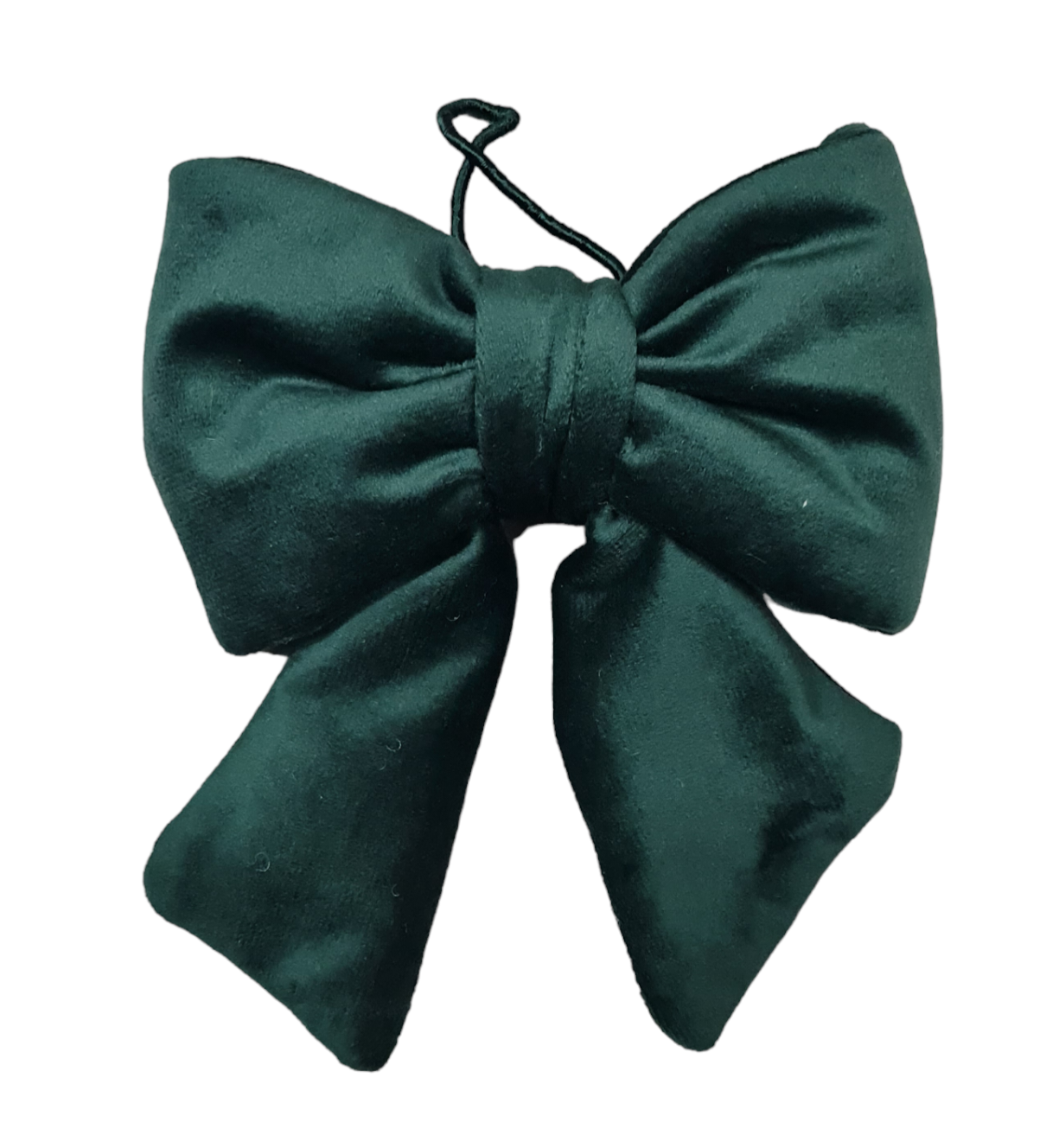 Ruban de Noël rembourré en velours, 14 x 15 cm: Beige