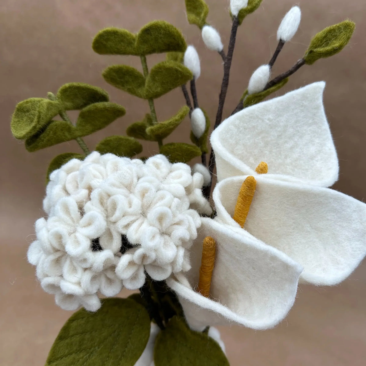 Bouquet en Feutrine "Yuna" – Arums & Hortensia – New Heidi