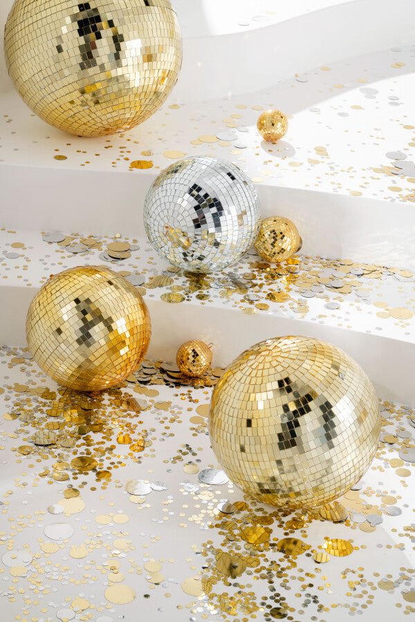Boule Disco Miroir Doré