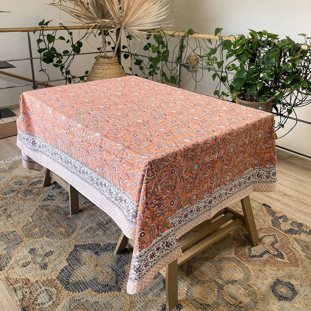 Nappe blockprint Jardin Andalou