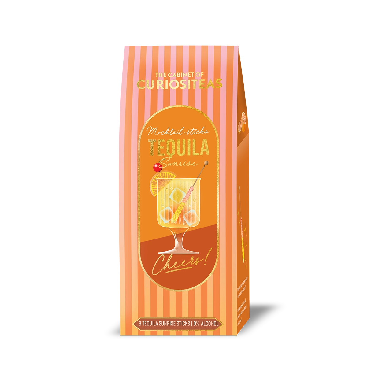 Bâtonnets de Mocktail Tequila Sunrise (6 bâtonnets dans 1 boîte)