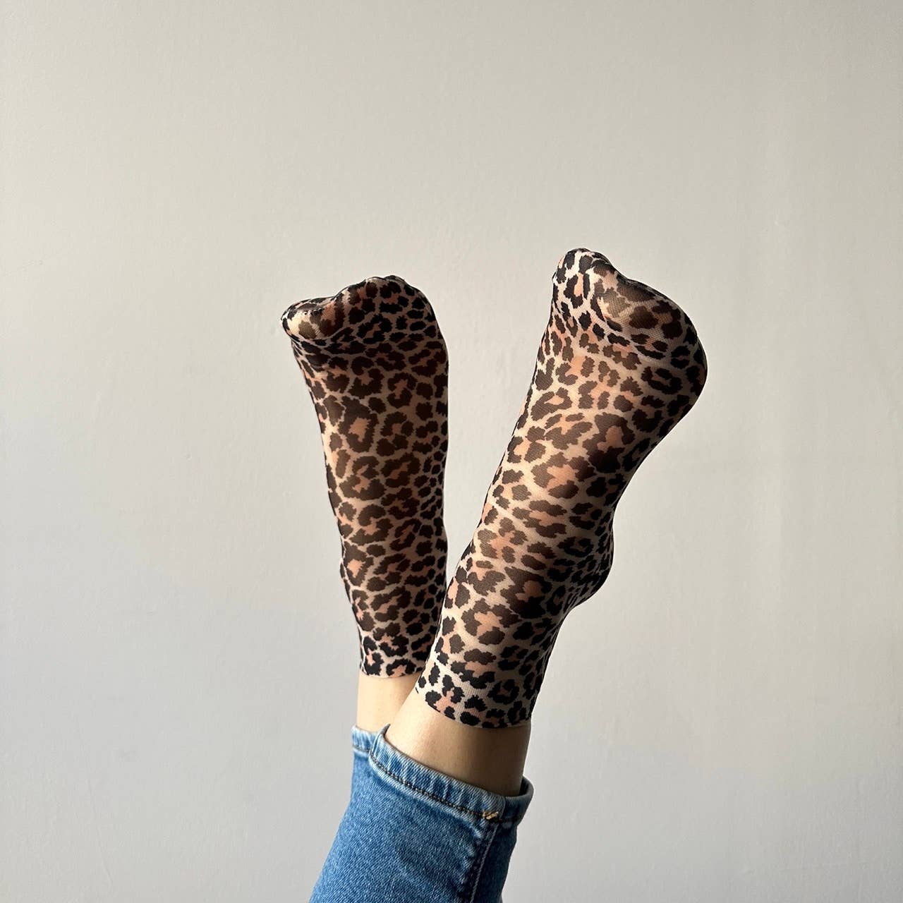 Jane chaussettes Léopard femme
