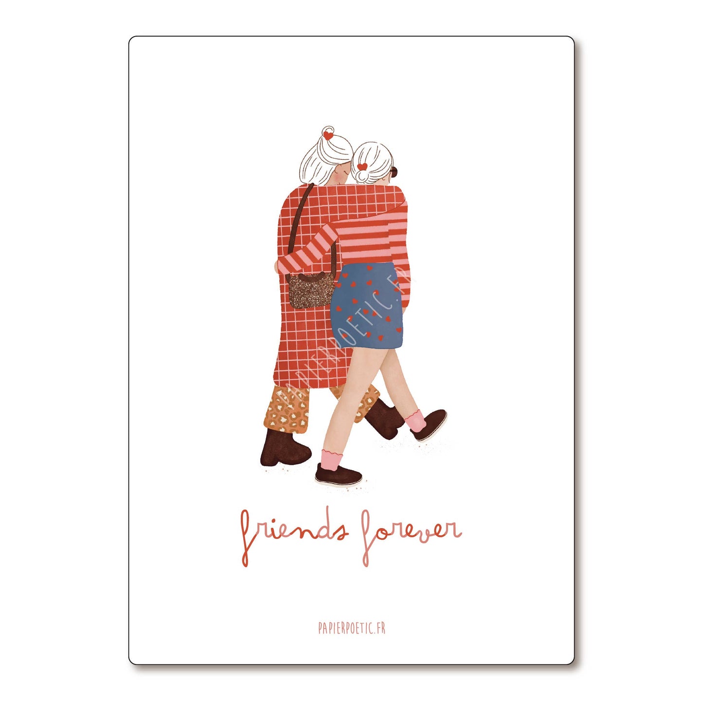 Carte Postale / Card "Friends forever"
