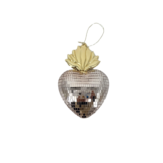 Cœur disco Ex-voto rose