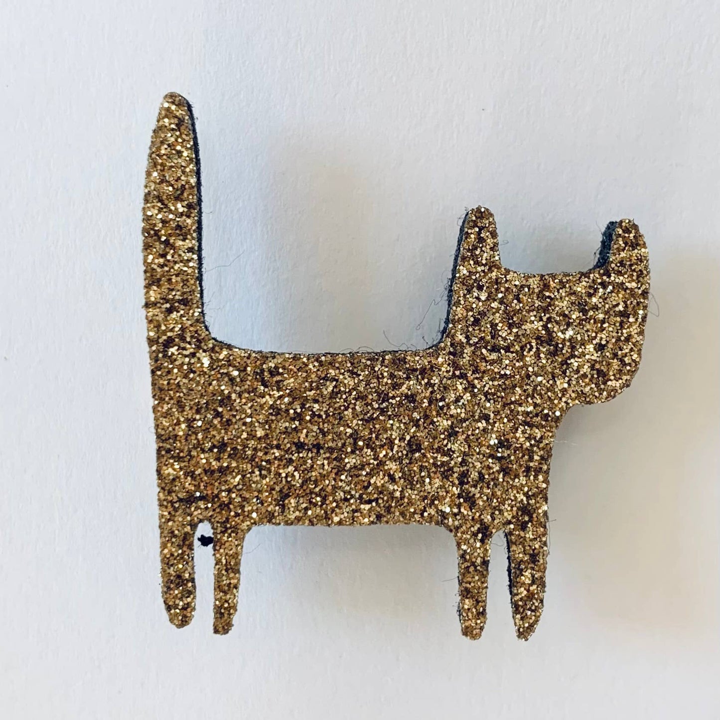 Broche en paillettes - Chat debout