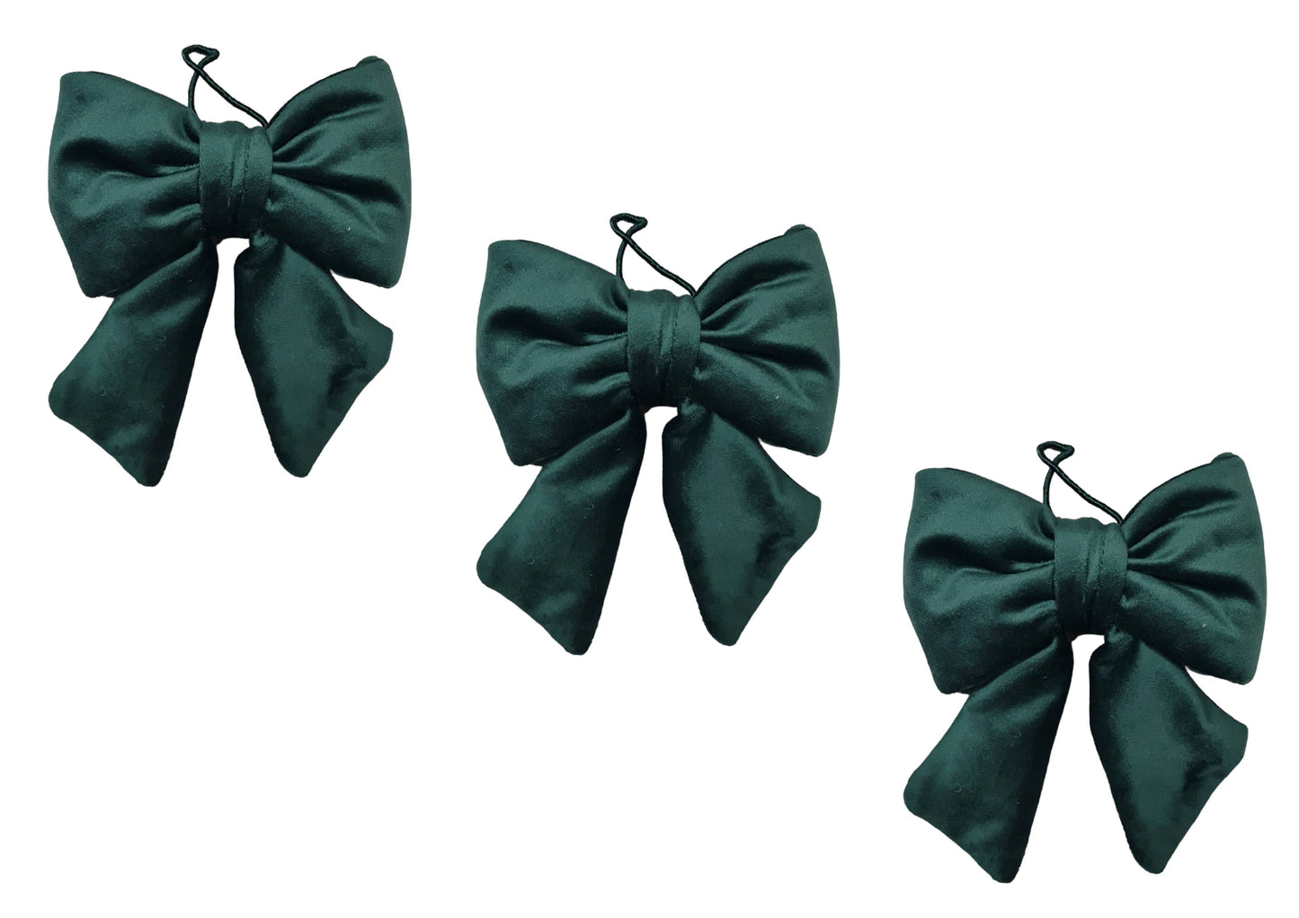 Ruban de Noël rembourré en velours, 14 x 15 cm: Beige