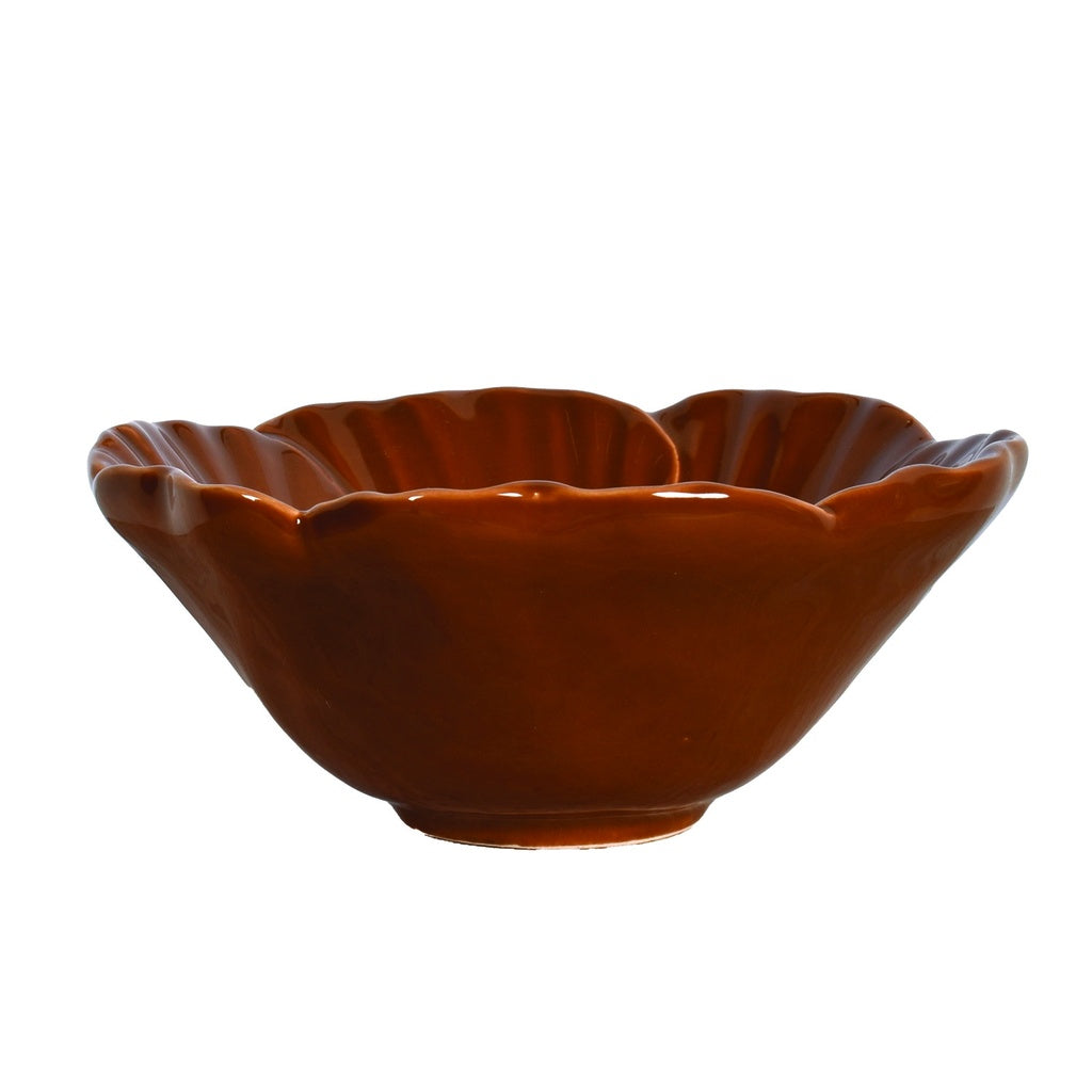 Coupelle Fleur marron