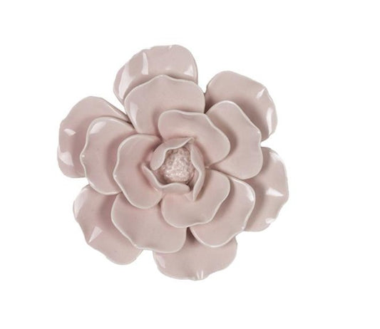 Fleur céramique rose pale