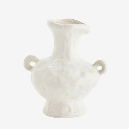 Vase blanc deux anses