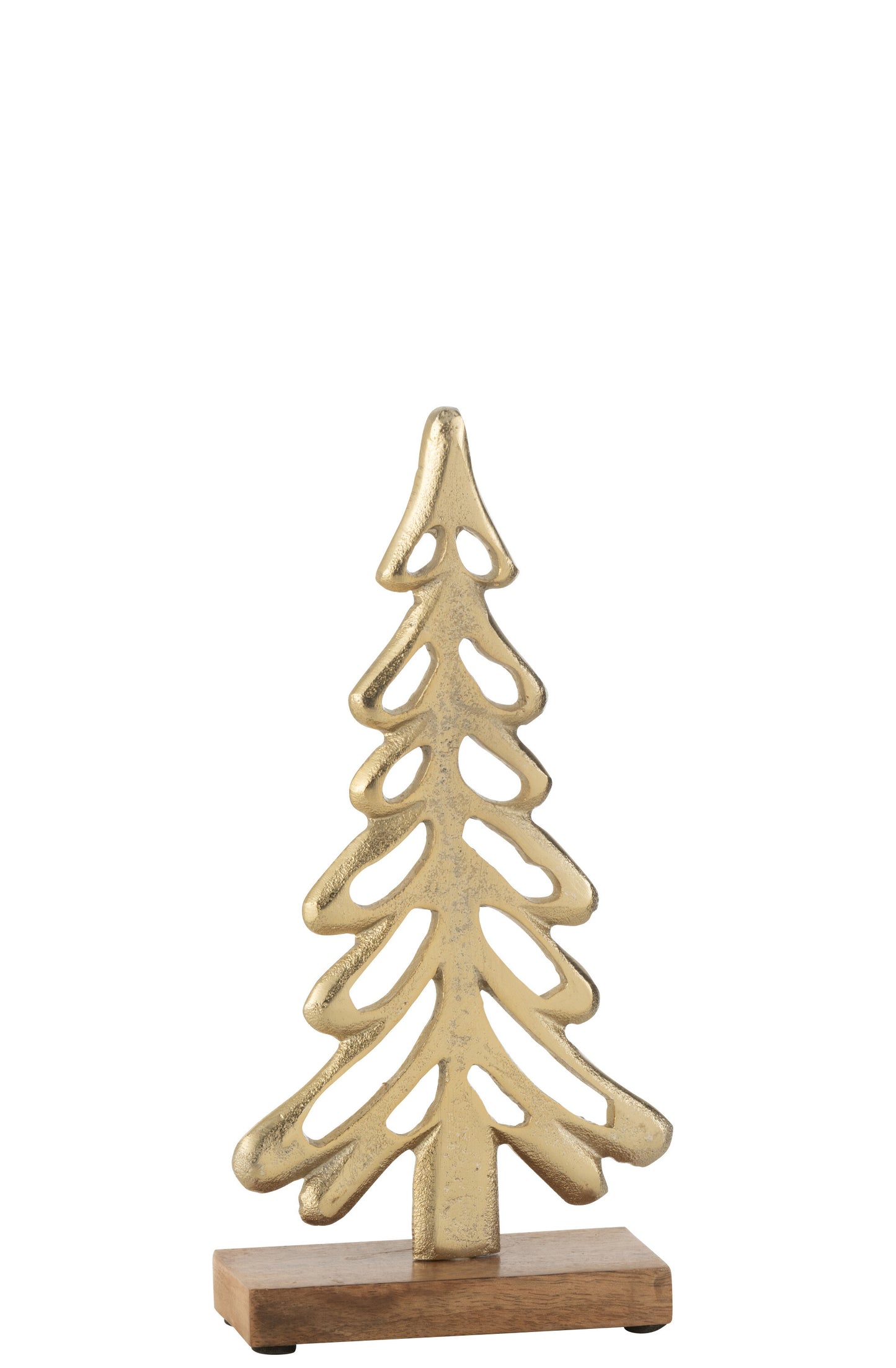 Arbre de Noel bois et or gm