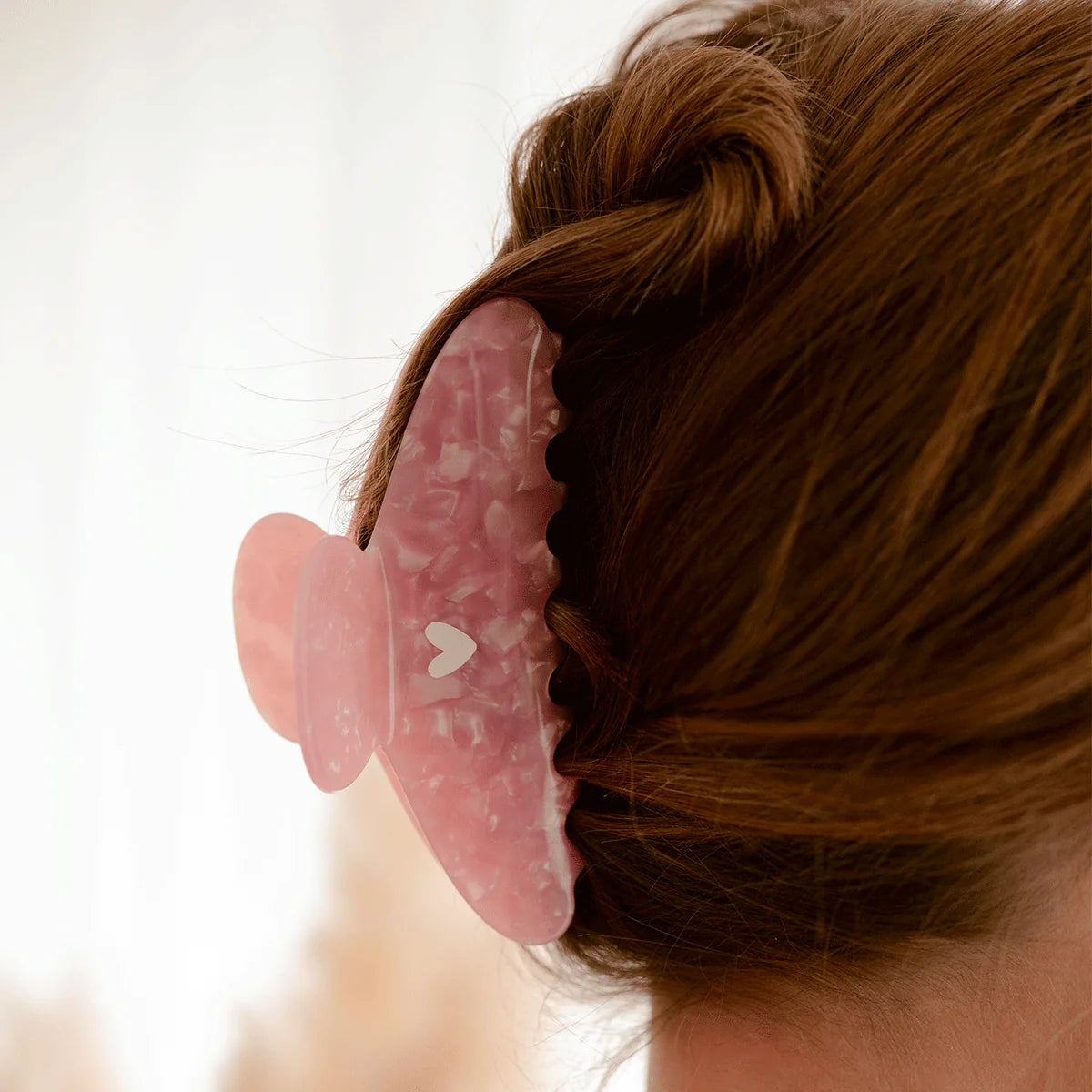 Pince à cheveux – grande rose