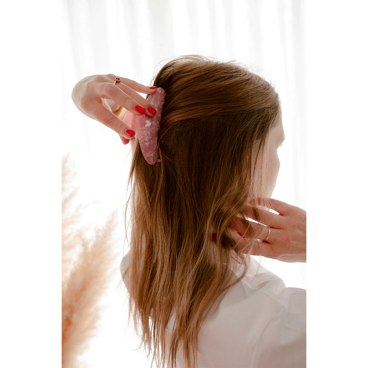 Pince à cheveux – grande rose