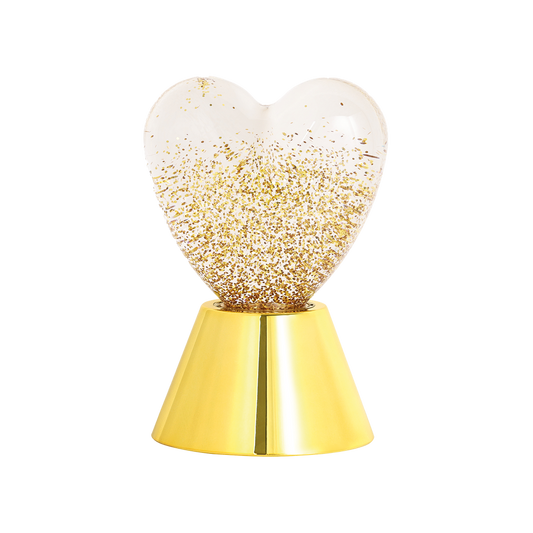 Lampe décorative cœur doré à piles