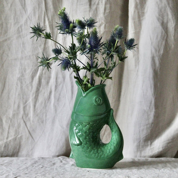 Vase ceramic Poisson gm vert