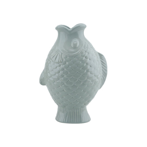 Vase fish pm bleu