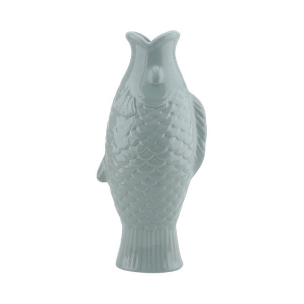 Vase fish gm bleu