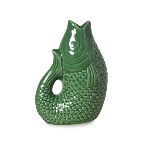 Vase ceramic Poisson pm vert