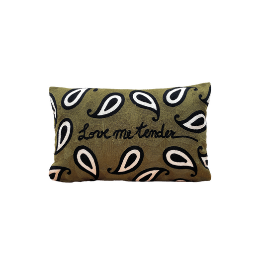 Coussin Influence bandana kaki