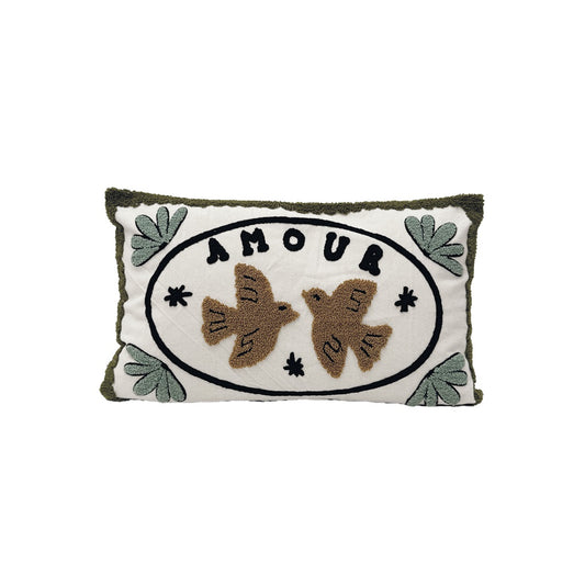 Coussin Influence oiseaux amour