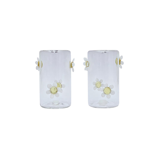 Sel et poivre 3D fleurs marguerites