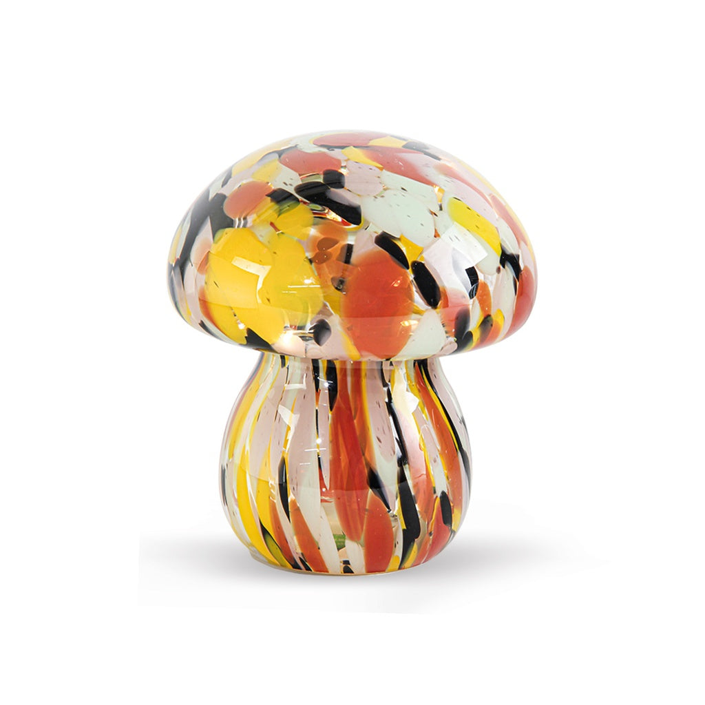 Lampe décorative champi tacheté multicolore