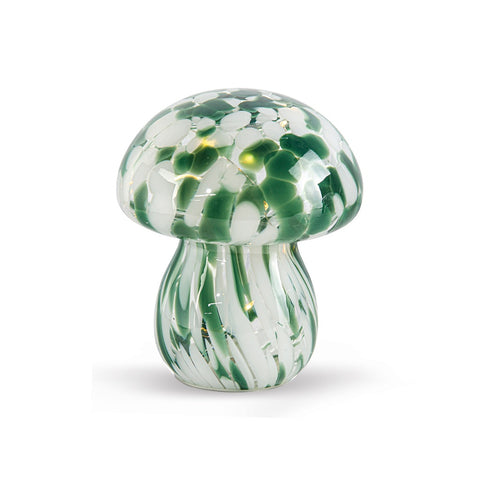 Lampe décorative champi vert et blanc