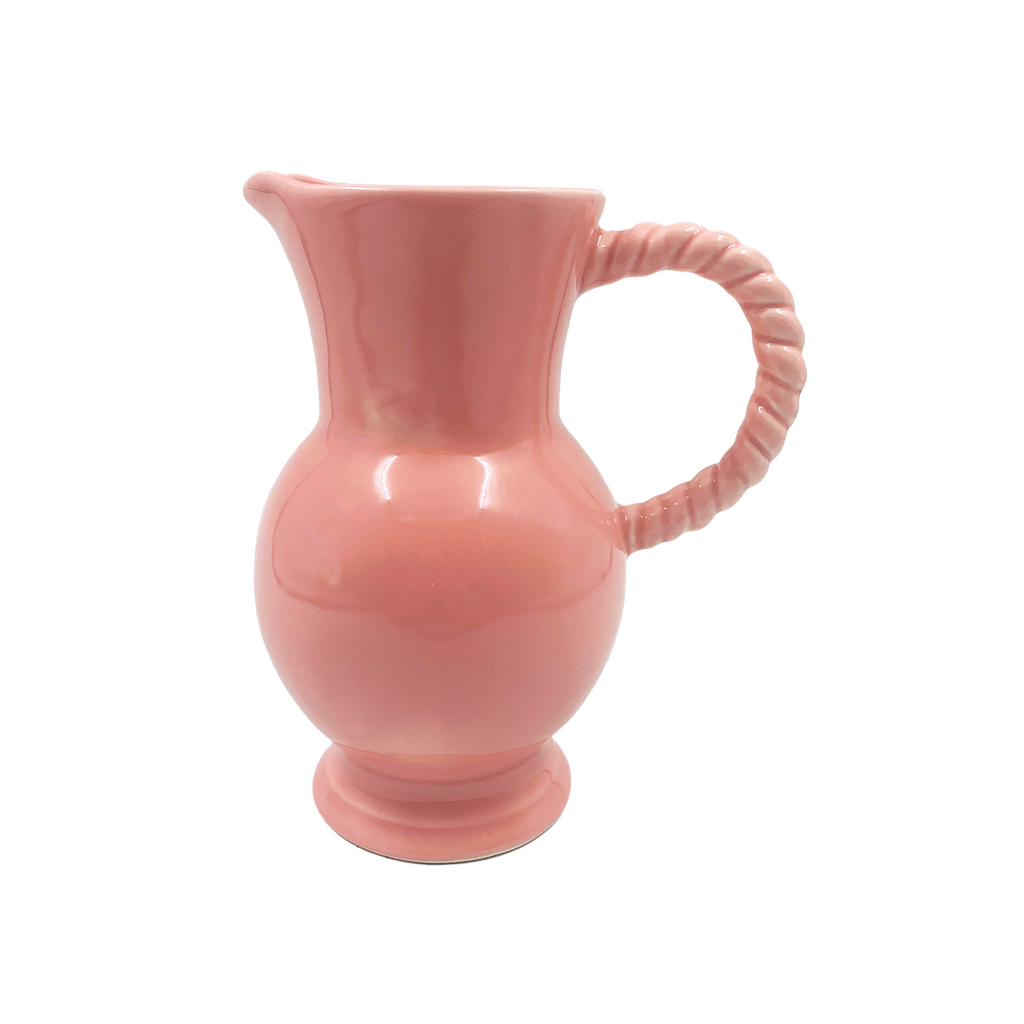 Pichet torsade rose