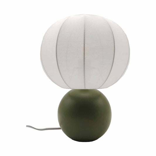 Lampe boulette kaki D25 H33cm