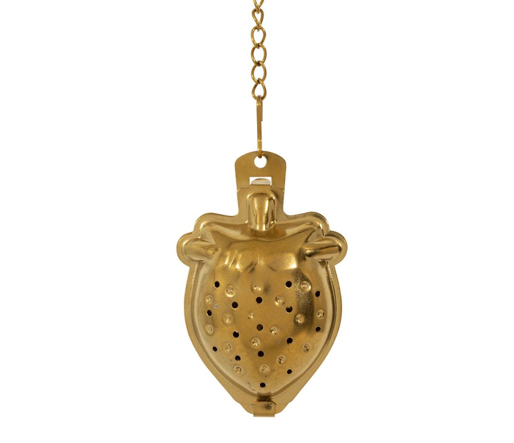 INFUSEUR CHAINE FRAISE DORE