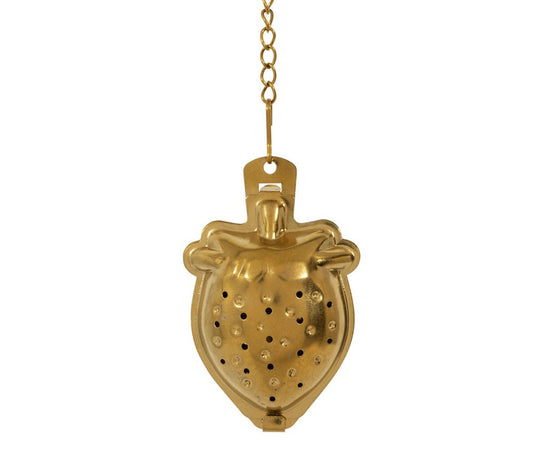 INFUSEUR CHAINE FRAISE DORE
