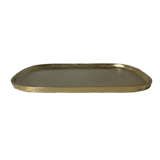 Plateau Juliette rectangle arrondi gm doré