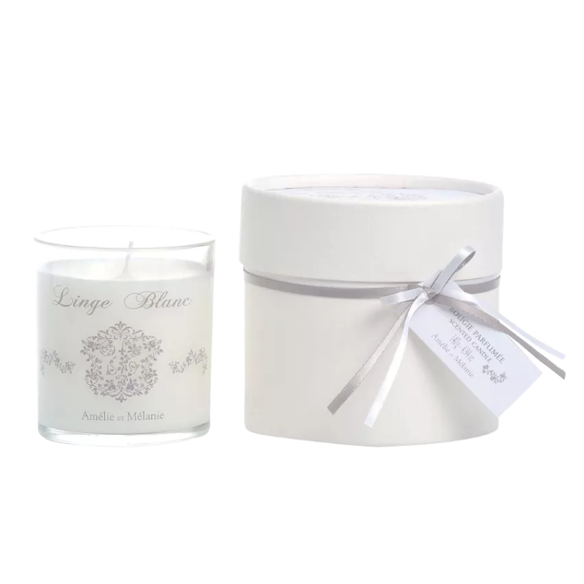 Bougie parfumée LINGE PROPRE Amélie & Mélanie - Linge Blanc
