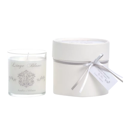 Bougie parfumée LINGE PROPRE Amélie & Mélanie - Linge Blanc