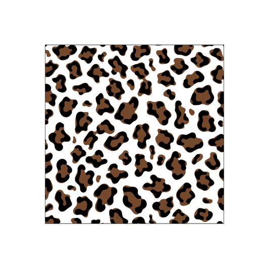 Serviette papier léopard marroni x20