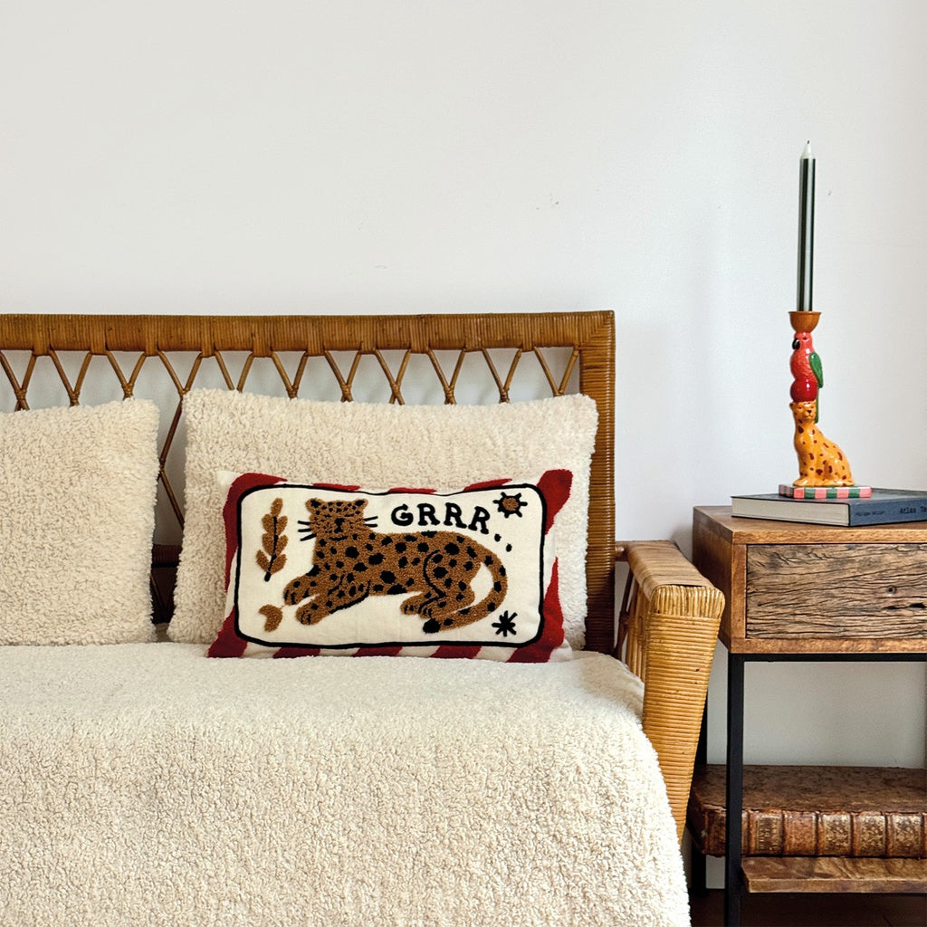 Coussin Influence léopard