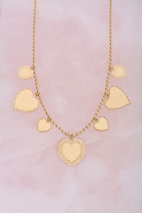 Collier Love sept cœurs