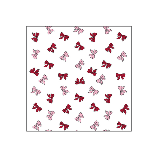 Serviette papier nœuds rouge x20