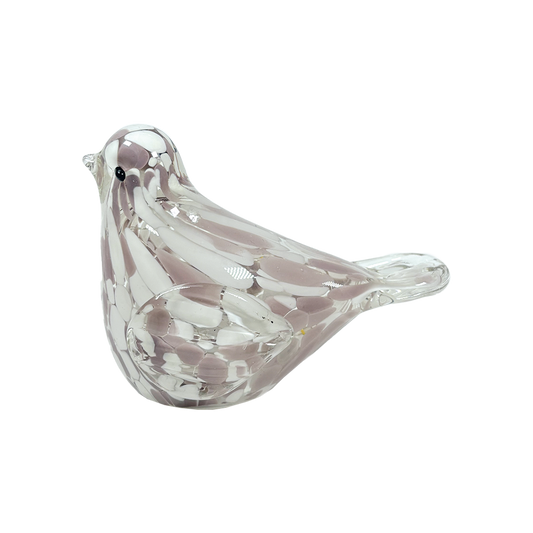 oiseau moucheté rose