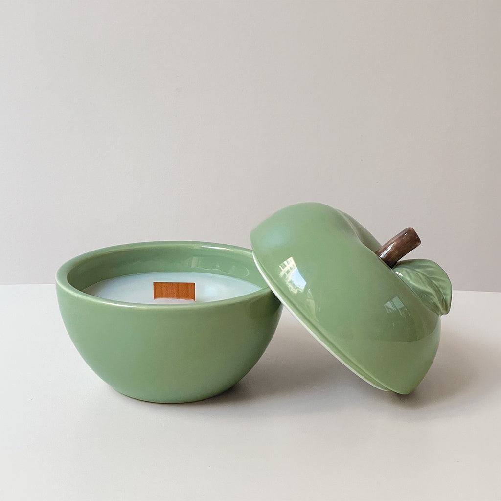 Bougie pom' glow matcha salvia