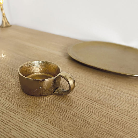 Bougeoir chauffe plat Alice doré