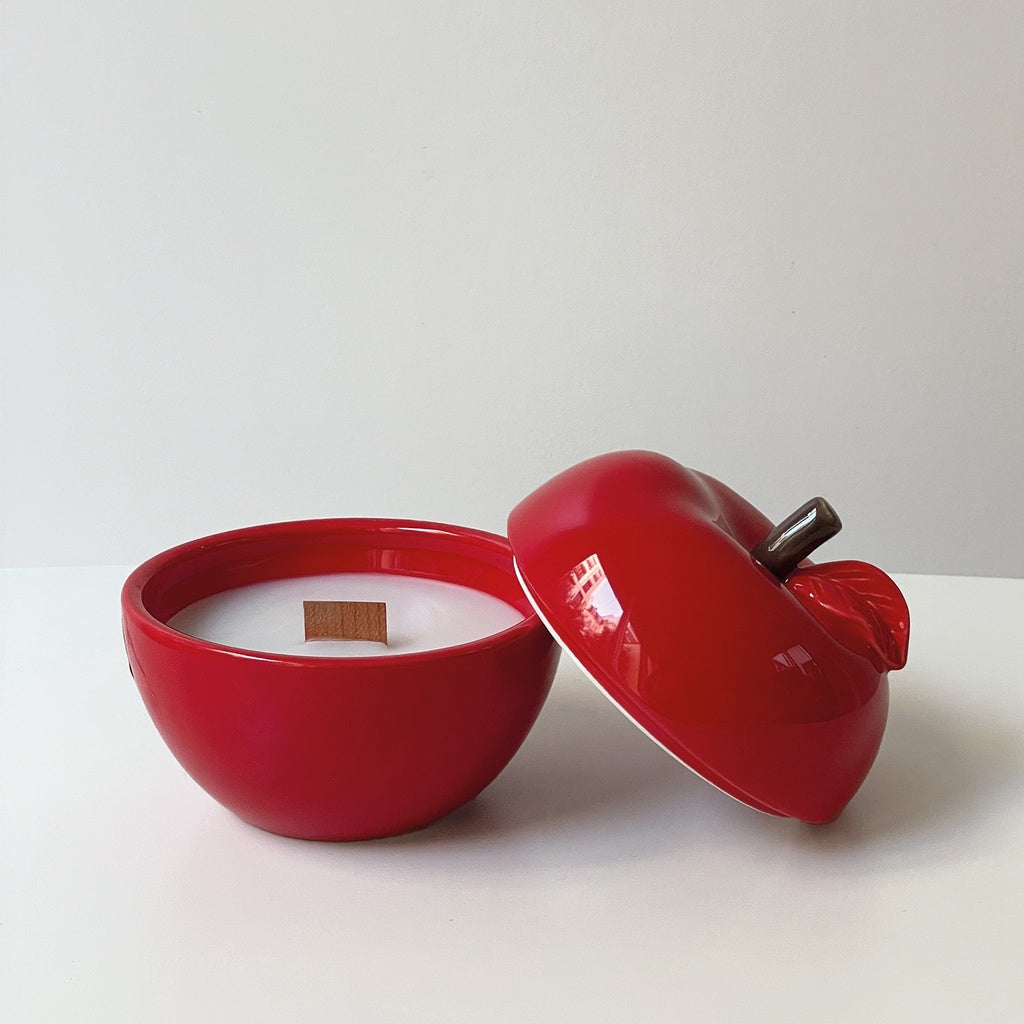 Bougie pom' glow rouge ambre
