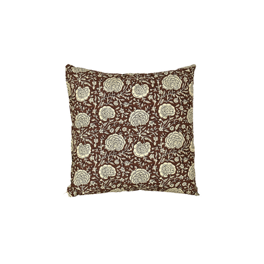 Coussin Print carré pipar marron 45x45cm