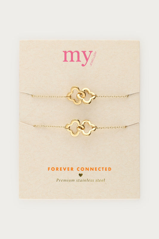 Set de bracelets Forever Connected avec trèfles