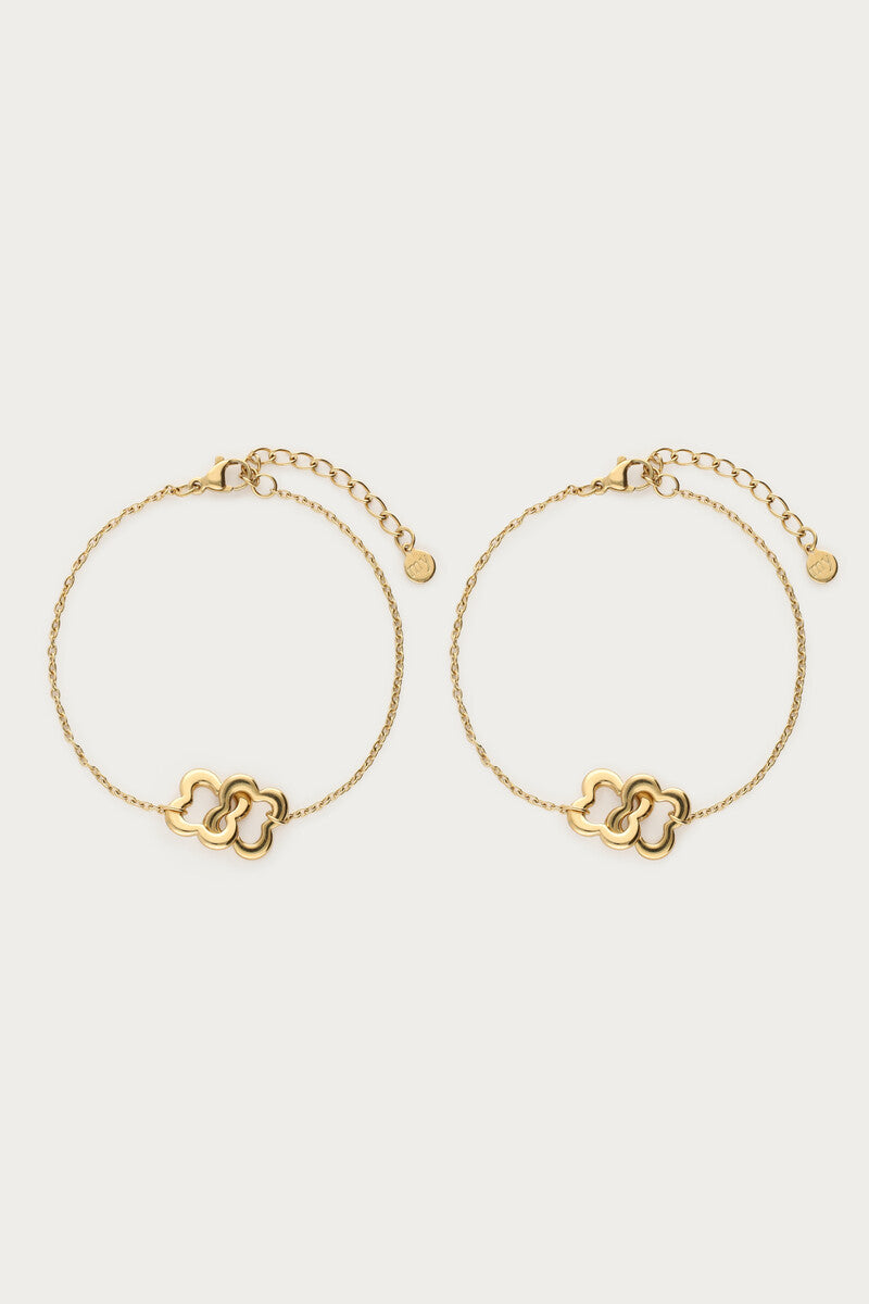 Set de bracelets Forever Connected avec trèfles
