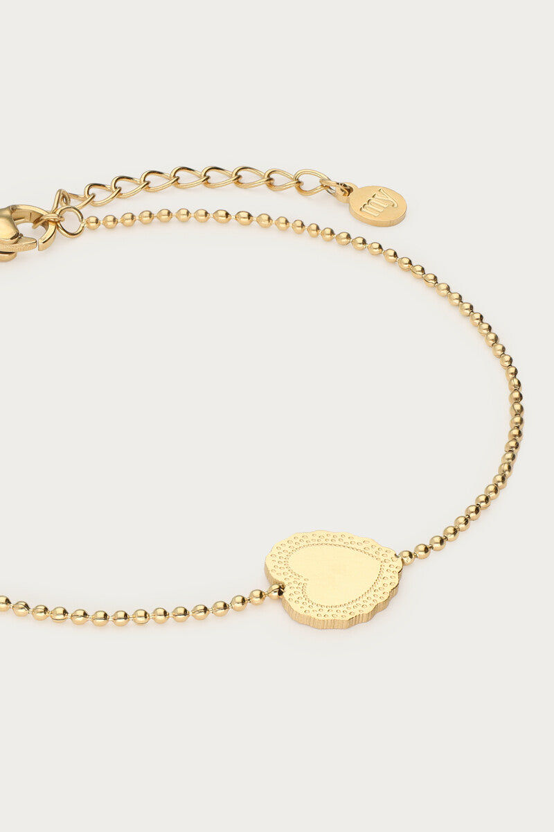 Bracelet Love avec charm cœur