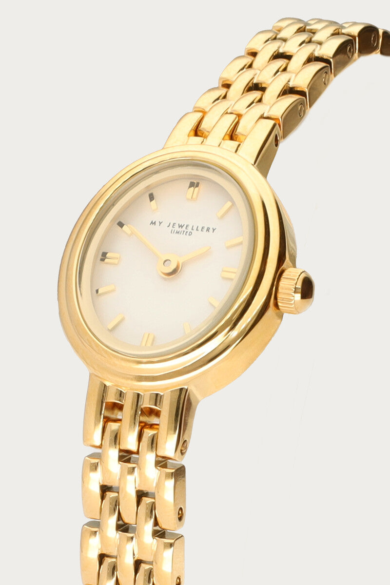 Montre ovale minimaliste