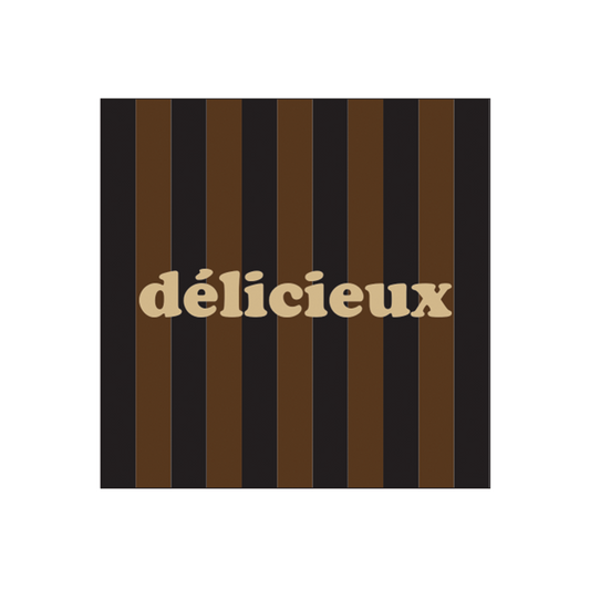 Serviette papier rayure délicieux x20
