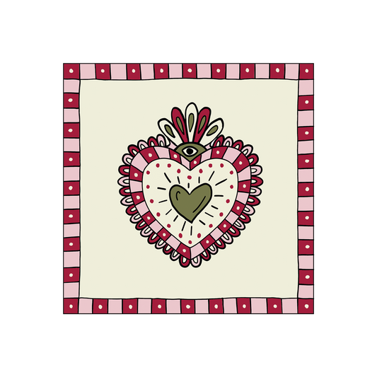 Serviette papier ex-voto rose x20