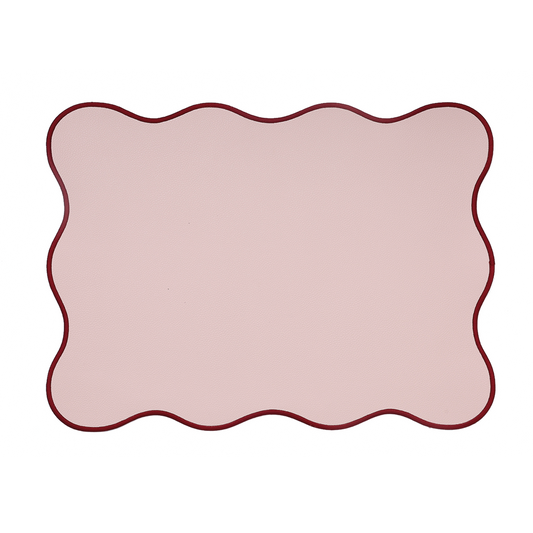 Set de table rectangle Juliette rose